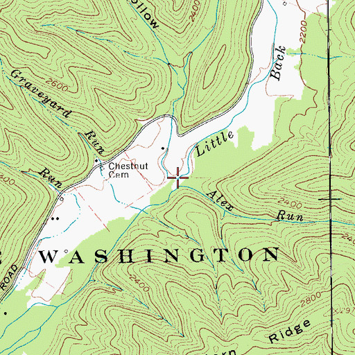 Topographic Map of Big Run, VA