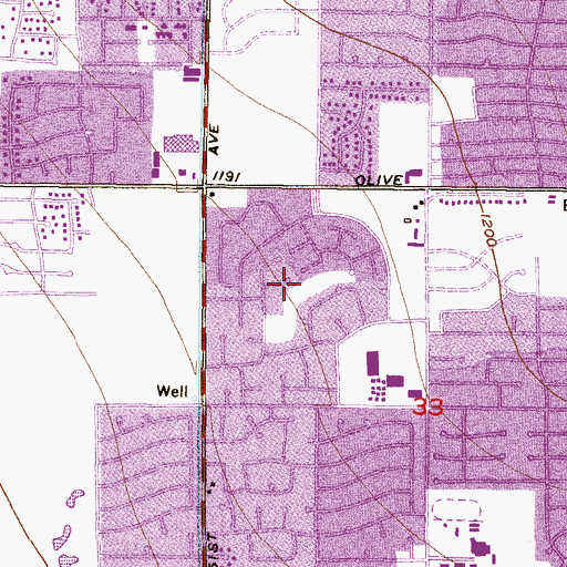 Topographic Map of New World Park, AZ