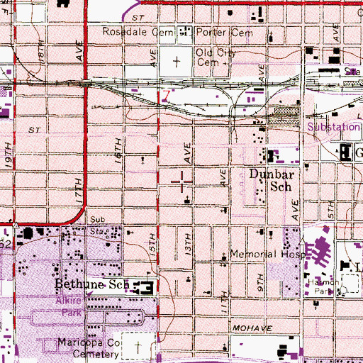 Topographic Map of Nia-Nios, AZ