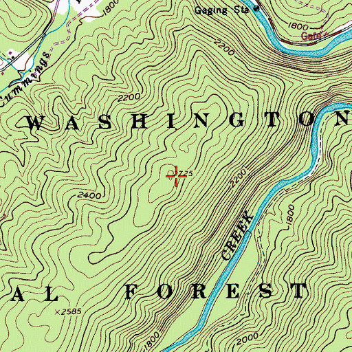 Topographic Map of Bolar Mountain, VA