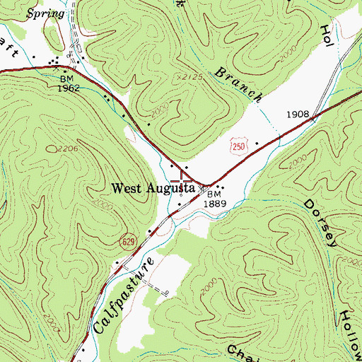 Topographic Map of Broad Draft, VA