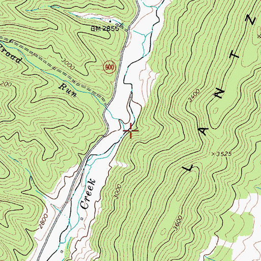 Topographic Map of Broad Run, VA