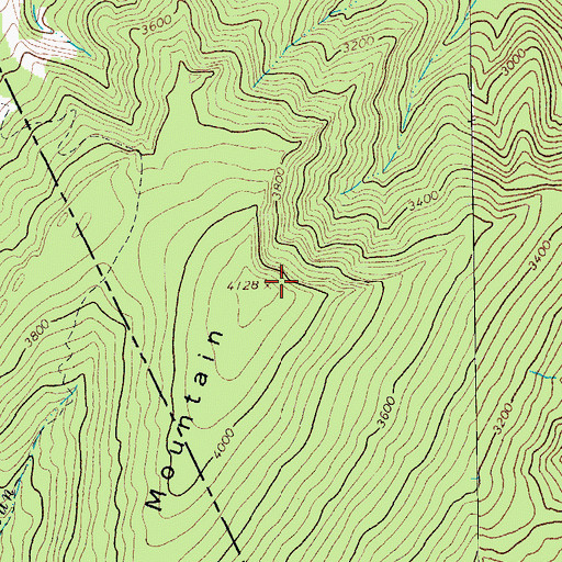 Topographic Map of Brushy Mountain, VA