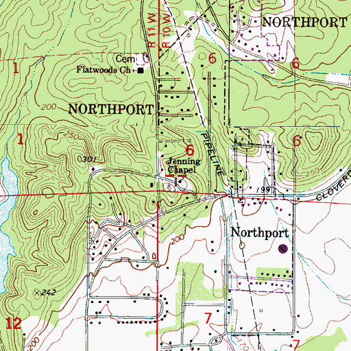 Topographic Map of Harper School (historical), AL