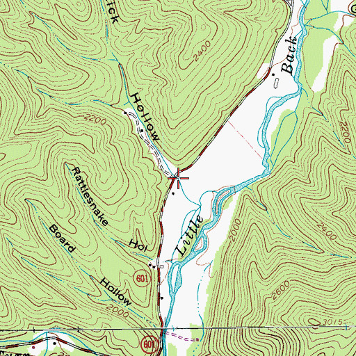 Topographic Map of Buck Lick Hollow, VA