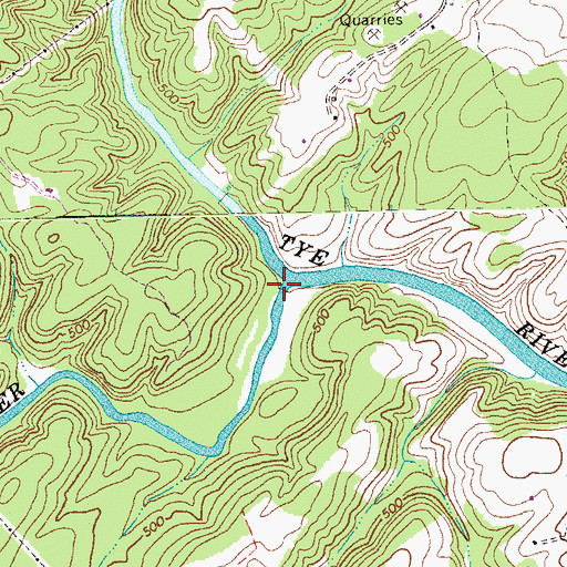 Topographic Map of Buffalo River, VA