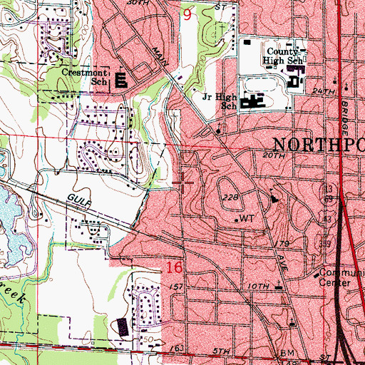 Topographic Map of Holman Bottom, AL