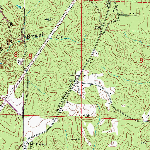 Topographic Map of Hope School (historical), AL