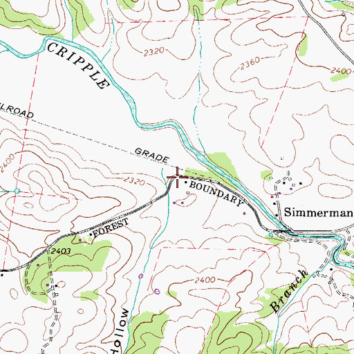 Topographic Map of Claybank Hollow, VA