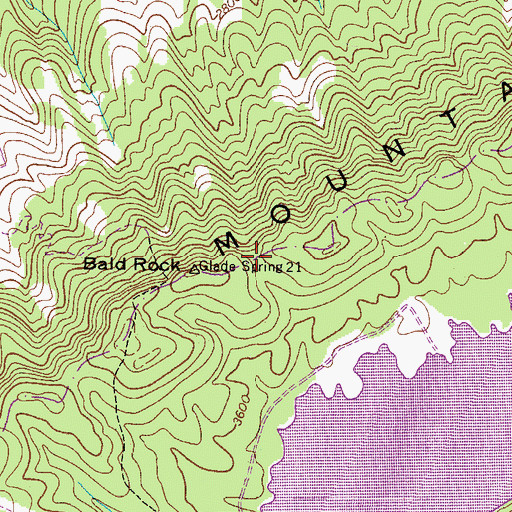 Topographic Map of Clinch Mountain Spur, VA