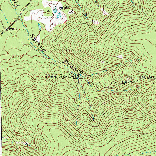 Topographic Map of Cold Spring, VA