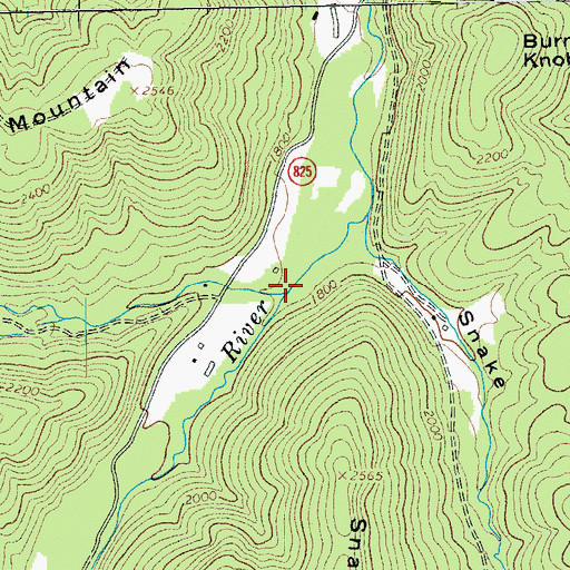 Topographic Map of Cold Spring River, VA