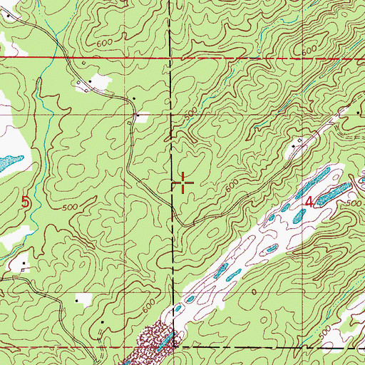 Topographic Map of Jagger Slope Mine, AL