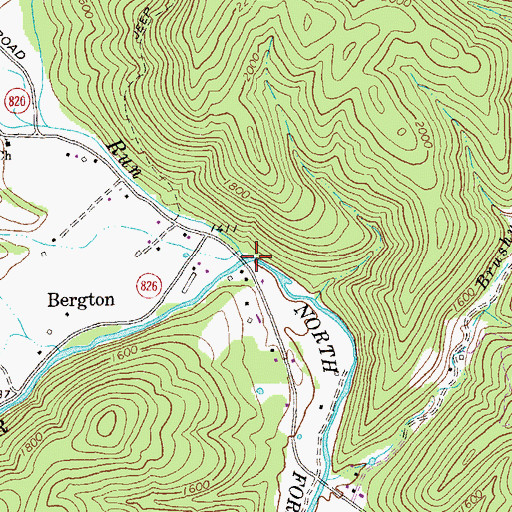 Topographic Map of Crab Run, VA