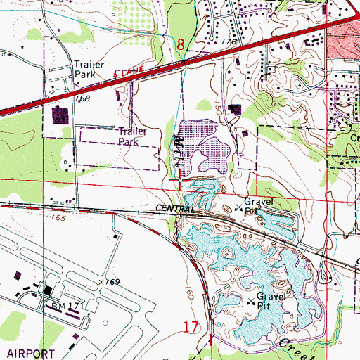 Topographic Map of Jemisons Mill (historical), AL