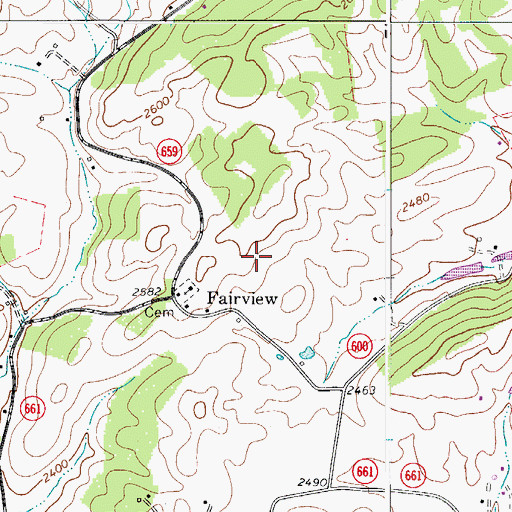 Topographic Map of Crockett Cove, VA