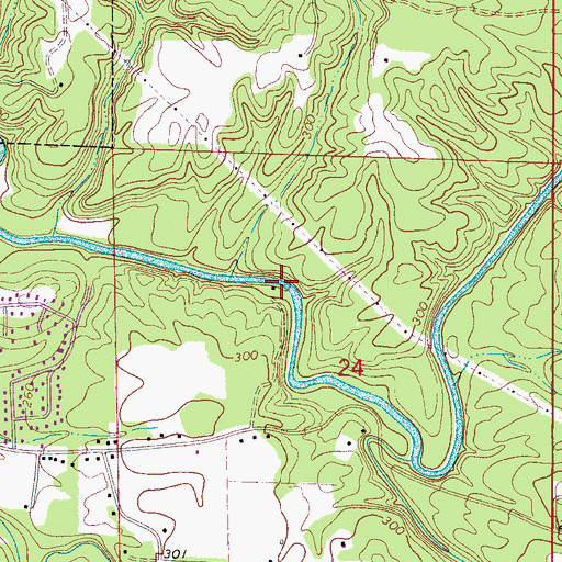 Topographic Map of Keenes Mill (historical), AL