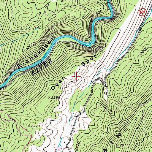 Topographic Map of Dean Spur, VA