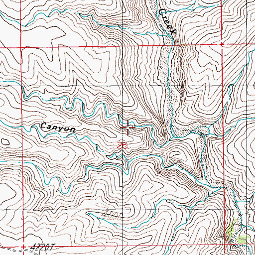 Topographic Map of Black Canyon, AZ