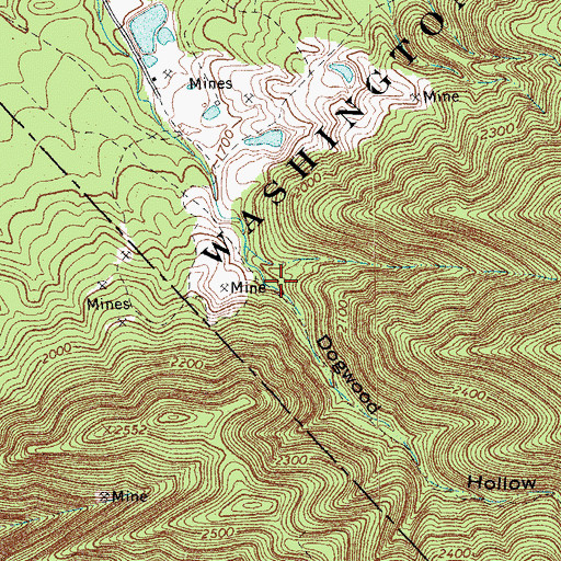 Topographic Map of Dogwood Hollow, VA