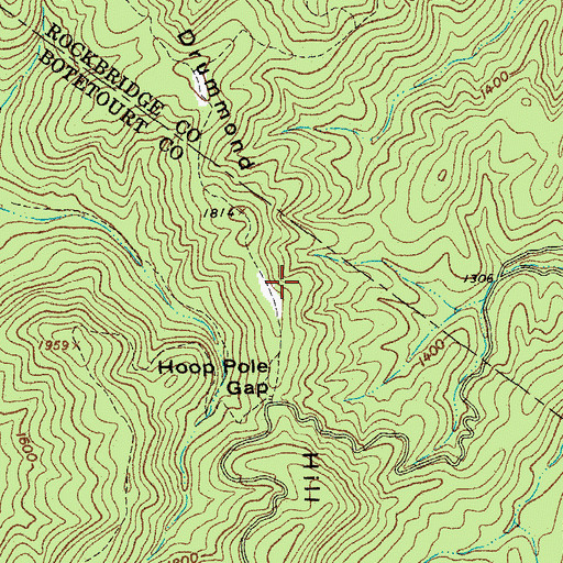 Topographic Map of Drummond Hill, VA