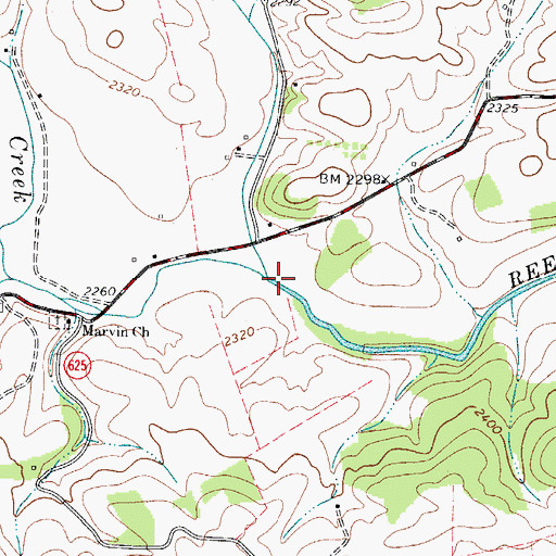 Topographic Map of Dry Branch, VA