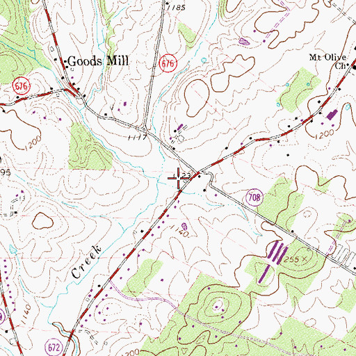 Topographic Map of Duck Run, VA