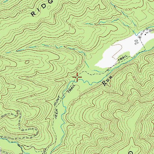 Topographic Map of Dull Hunt Trail, VA
