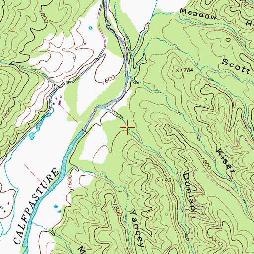 Topographic Map of Dunlap Hollow, VA