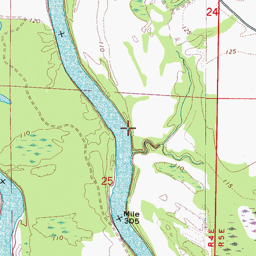 Topographic Map of Lewis Bar, AL