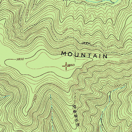 Topographic Map of Feedstone Mountain, VA