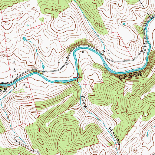Topographic Map of Flea Hollow, VA