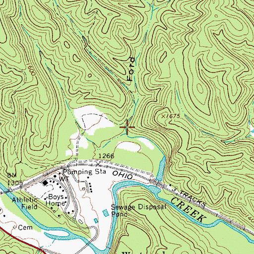 Topographic Map of Ford Hollow, VA