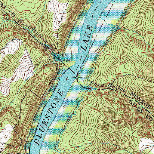 Topographic Map of Ford Hollow Branch, VA