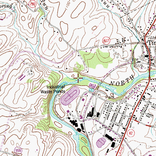 Topographic Map of Fort Run, VA