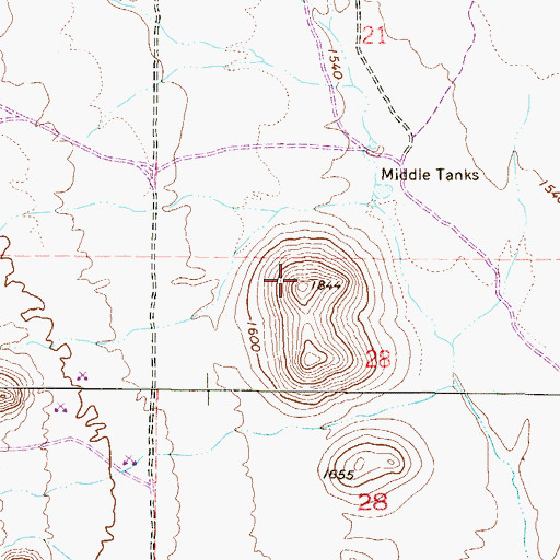 Topographic Map of Mount Ochoa, AZ