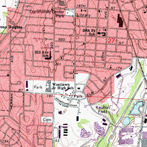 Topographic Map of Macedonia Baptist Church, AL