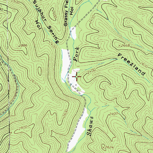 Topographic Map of Freezland Hollow, VA