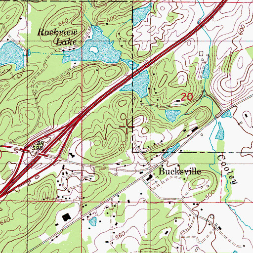 Topographic Map of Nail Gap, AL