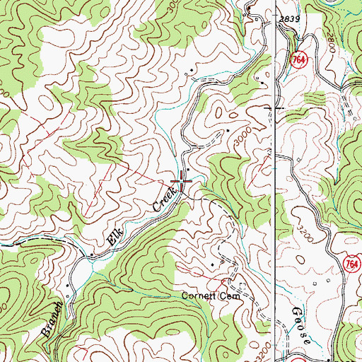 Topographic Map of Goose Creek, VA