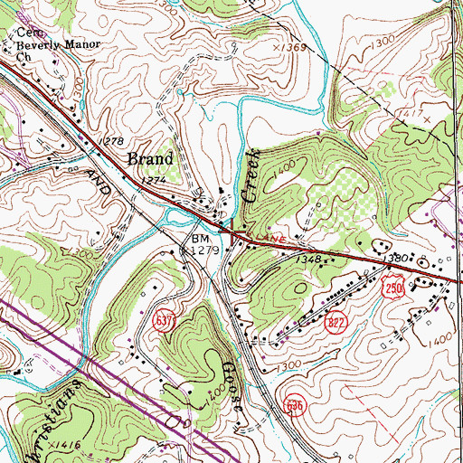 Topographic Map of Goose Creek, VA