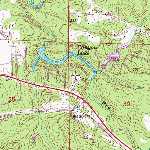 Topographic Map of Nichol Hills, AL