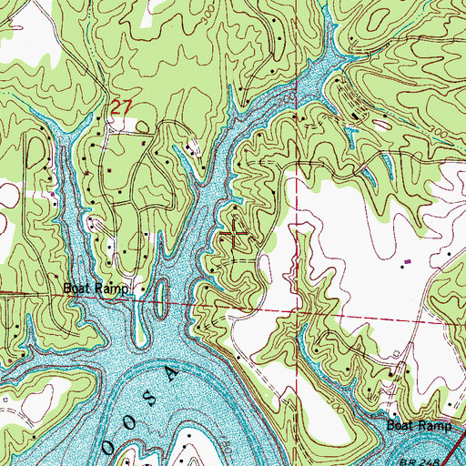 Topographic Map of North River Country Club Estates, AL