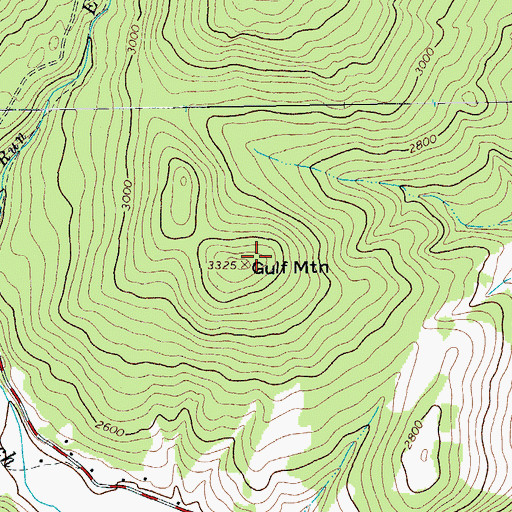 Topographic Map of Gulf Mountain, VA