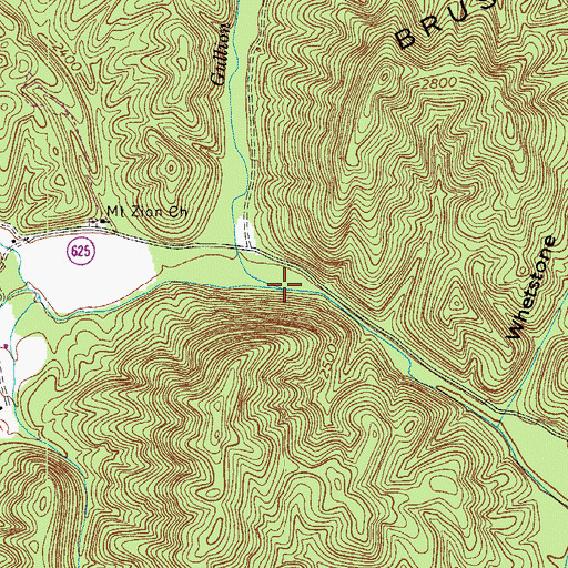 Topographic Map of Gullion Fork, VA