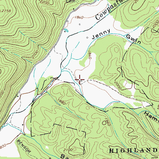 Topographic Map of Hamilton Draft, VA