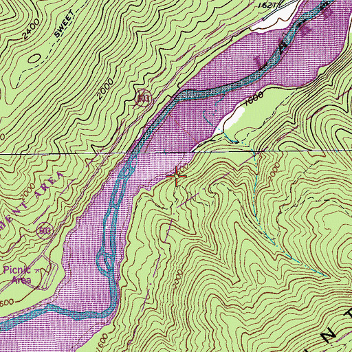 Topographic Map of Hemlock Trail, VA