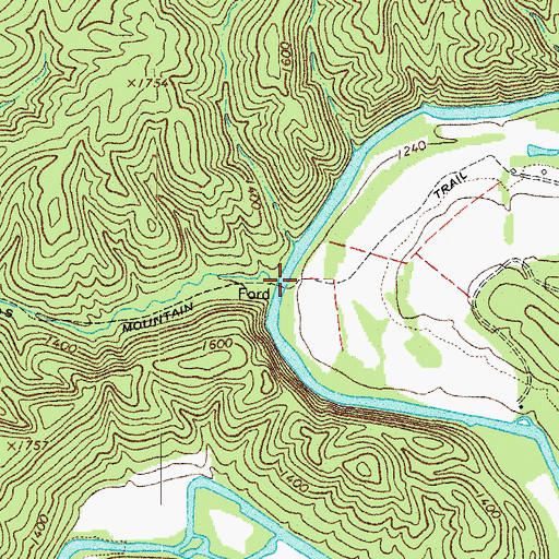 Topographic Map of Hickman Draft, VA