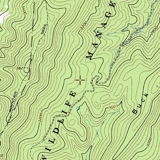 Topographic Map of Highland Wildlife Management Area, VA