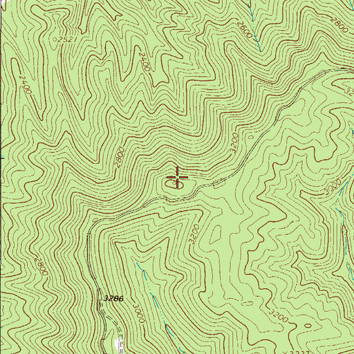 Topographic Map of Hogback, VA
